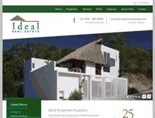 Tablet Screenshot of huatulcorealestate.com